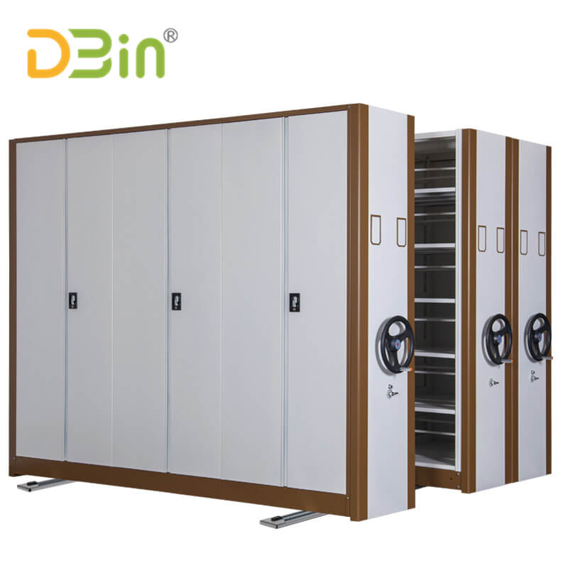 Double Side Storage Hand Push Library Mobile Compator